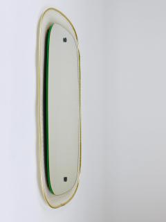  Vereinigte Werkst tten Vereinigte Werkst tten Mid Century Wall Mirror Rigitulle Metal Brass Germany - 4712295