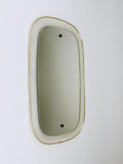  Vereinigte Werkst tten Vereinigte Werkst tten Mid Century Wall Mirror Rigitulle Metal Brass Germany - 4712297