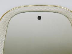  Vereinigte Werkst tten Vereinigte Werkst tten Mid Century Wall Mirror Rigitulle Metal Brass Germany - 4712298