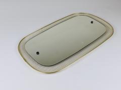  Vereinigte Werkst tten Vereinigte Werkst tten Mid Century Wall Mirror Rigitulle Metal Brass Germany - 4712299