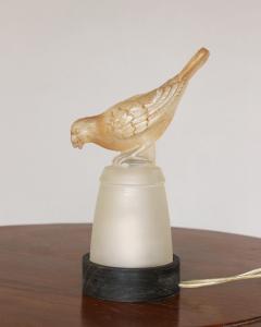  Verlys Glass Pair of Fine French Art Deco Bird Night Lights in Molded Glass by Verlys - 4222305