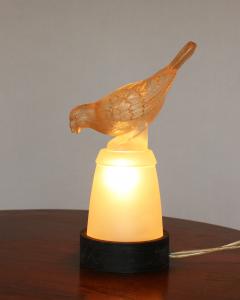  Verlys Glass Pair of Fine French Art Deco Bird Night Lights in Molded Glass by Verlys - 4222306