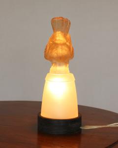 Verlys Glass Pair of Fine French Art Deco Bird Night Lights in Molded Glass by Verlys - 4222327