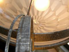  Verrerie d Art Degu Degu French Art Deco Iron Chandelier - 123358