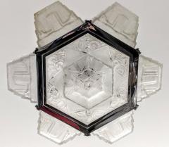  Verrerie des Hanots French Art Deco Pendant Chandelier by Hanot - 3941509