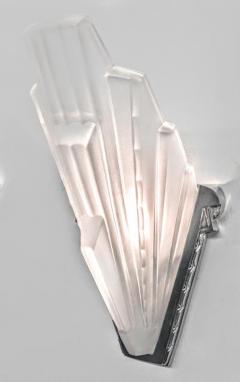  Verrerie des Hanots French Art Deco Wall Sconces by Hanots - 3942399