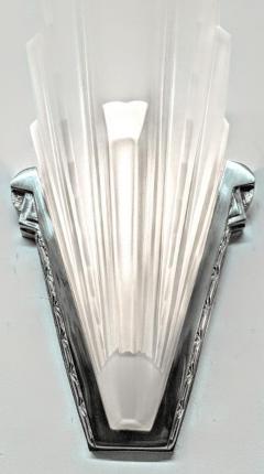  Verrerie des Hanots French Art Deco Wall Sconces by Hanots - 3942402