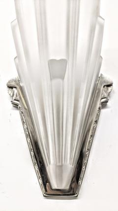  Verrerie des Hanots French Art Deco Wall Sconces by Hanots - 3942403