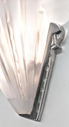  Verrerie des Hanots French Art Deco Wall Sconces by Hanots - 3942404