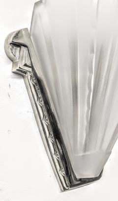  Verrerie des Hanots French Art Deco Wall Sconces by Hanots - 3942405