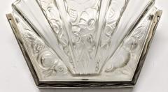  Verrerie des Hanots Pair of French Art Deco Wall Sconces signed by Verrerie des Hanots - 3942007