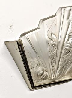 Verrerie des Hanots Pair of French Art Deco Wall Sconces signed by Verrerie des Hanots - 3942008