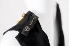  Versace Gianni Versace S r l Gianni Versace Medusa Black Sheath Dress - 3626235