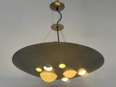  Vest Leuchten Rare Chandelier or Pendant Lamp 1840 Lochschale by VEST Leuchten Austria 1980s - 4547995