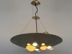  Vest Leuchten Rare Chandelier or Pendant Lamp 1840 Lochschale by VEST Leuchten Austria 1980s - 4547999