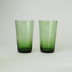  Vetrerie di Empoli Green Glass Pitcher and Eight Glasses by Vetri Taddei di Empoli - 4324832