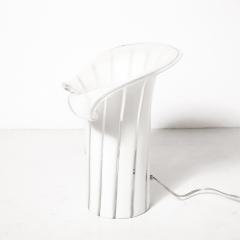  Vetri Murano Mid Century Hand Blown Murano Cala Lilly Form White Uplights signed Vetri Murano - 4622452