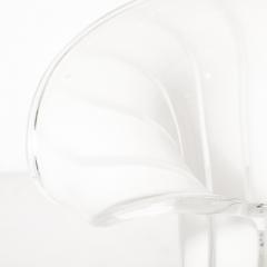  Vetri Murano Mid Century Hand Blown Murano Cala Lilly Form White Uplights signed Vetri Murano - 4622471