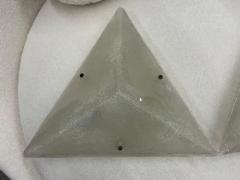  Vetri Murano Pair Of Mid Century Modern Triangular Murano Sconces - 3700157