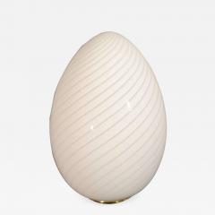 Vetri Murano - Vetri Murano Swirled Glass Egg Lamp