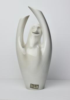  Vibi Ceramic Vase of Smiling Ghost by VIBI Italy 1960 - 3914876