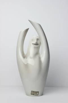  Vibi Ceramic Vase of Smiling Ghost by VIBI Italy 1960 - 3914878