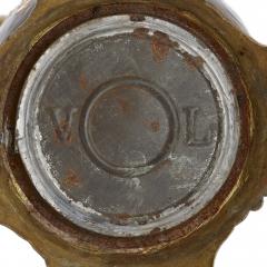  Vieillard Cie Pair of faience oil lamps attributed to Vieillard Cie - 2093570