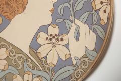  Villeroy Boch Art Nouveau Mettlach Plaque Made In German 1900 - 467642