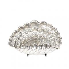  Vincent Garnier Pair of French Art Deco Shell Lamps in Polished Pewter by Vincent Garnier - 2908863