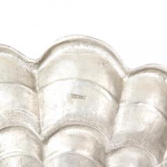  Vincent Garnier Pair of French Art Deco Shell Lamps in Polished Pewter by Vincent Garnier - 2908988