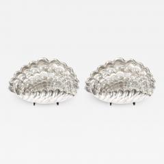  Vincent Garnier Pair of French Art Deco Shell Lamps in Polished Pewter by Vincent Garnier - 2910651