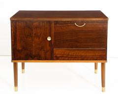  Vinde Mobelfabrik Danish Modern mahogany and brass cabinet - 962275