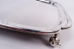  Viner s Ltd Traditional English Georgian Square Cartouche Salver Tray 1950 - 4215126