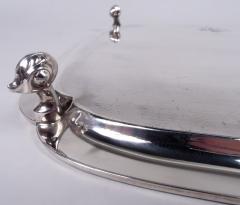  Viner s Ltd Traditional English Georgian Square Cartouche Salver Tray 1950 - 4215129
