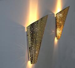  Vintage Domus Collection Golden wall sconce from modern wall - 1023891