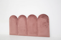  Vintage Domus Collection Pink Velvet Bed Headboard Customizable Prod Vintage Domus - 2633788
