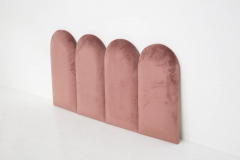  Vintage Domus Collection Pink Velvet Bed Headboard Customizable Prod Vintage Domus - 2633791