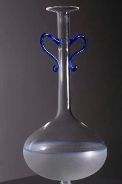  Vintage Murano Gallery Antique Italian Murano blown glass vase Blue - 3690859