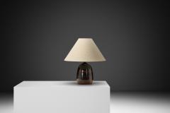  Visby Keramik Glazed Stoneware Table Lamp by Visby Keramik Denmark ca 1960s - 4563366
