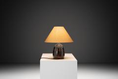  Visby Keramik Glazed Stoneware Table Lamp by Visby Keramik Denmark ca 1960s - 4563367