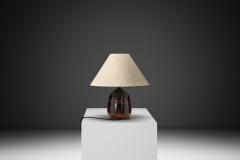  Visby Keramik Glazed Stoneware Table Lamp by Visby Keramik Denmark ca 1960s - 4563368