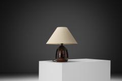  Visby Keramik Glazed Stoneware Table Lamp by Visby Keramik Denmark ca 1960s - 4563370