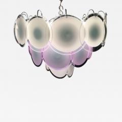  Vistosi Charming Vistosi Disc Murano Chandelier 1970s - 672047