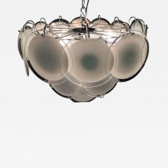  Vistosi Charming Vistosi Disc Murano Chandelier 1970s - 672049