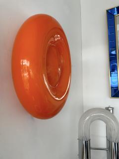  Vistosi Contemporary Pair of Orange Murano Glass Candy Sconces by Vistosi Italy 2010s - 4328880