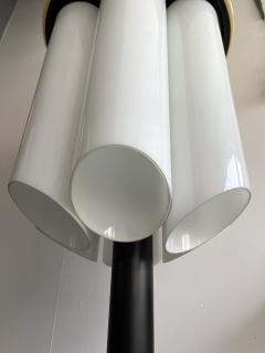  Vistosi Floor Lamp Octopus Murano Glass Black Metal Marble Italy 1970s - 2874193