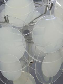  Vistosi Italian Mid Century Modern Acrylic Disc Chandelier or Pendant by Vistosi - 4091219