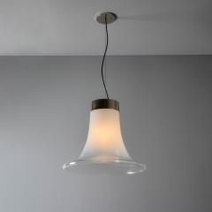  Vistosi Large 1960s Vistosi Model L261 Comare Blown Murano Glass Suspension Lamp - 4104018
