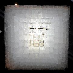  Vistosi Large Square 1960s Murano Glass Vistosi Chandelier - 224729