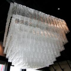  Vistosi Large Square 1960s Murano Glass Vistosi Chandelier - 224730